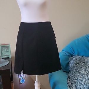 NWT black velour skirt with slit